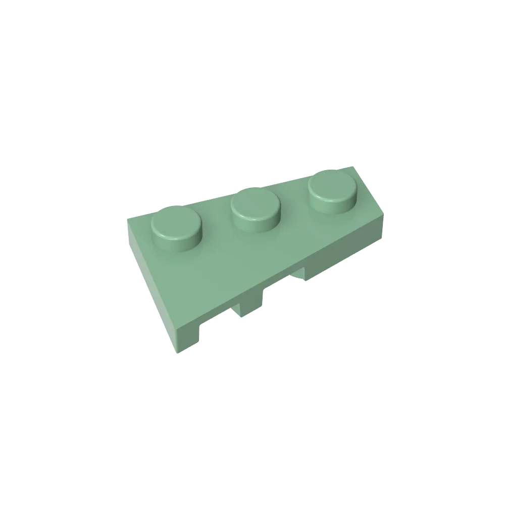 Gobricks GDS-547 Wigplaat 3x2 Rechts compatibel met lego 43722 kinderen DIY Educatieve Bouwstenen Technische