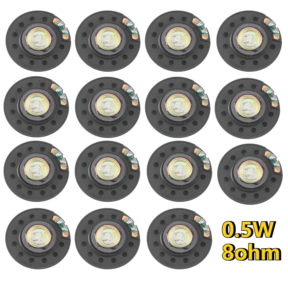 5/15pcs Speaker 0.5W 8ohm 40mm Diameter Horn Speaker 0.5W 8R Ultra-thin Loudspeaker Buzzer Kit for Toys/Story Machine/Timers