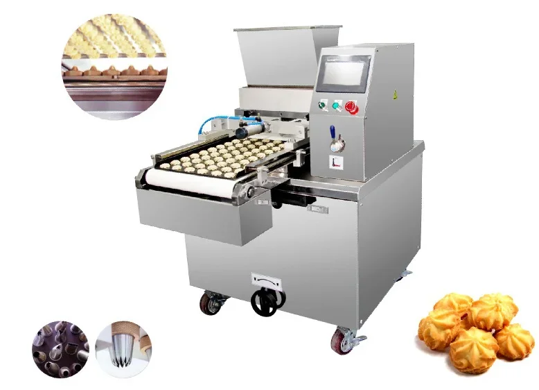 New Automatic Mini Biscuit Cookie Depositor Machine Industrial Rotary Cookie Biscuit Making Machine