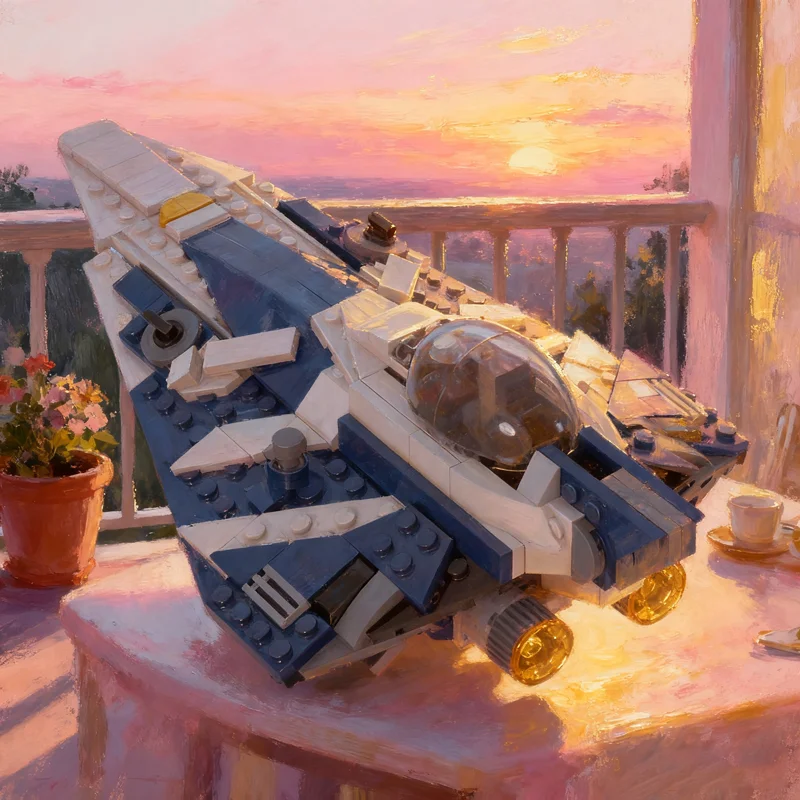 

309pcs MOC Plo Koon S Starfighter Alternate Build Star Battle Model Building Blocks Construction Toys Christmas Gift Birthday