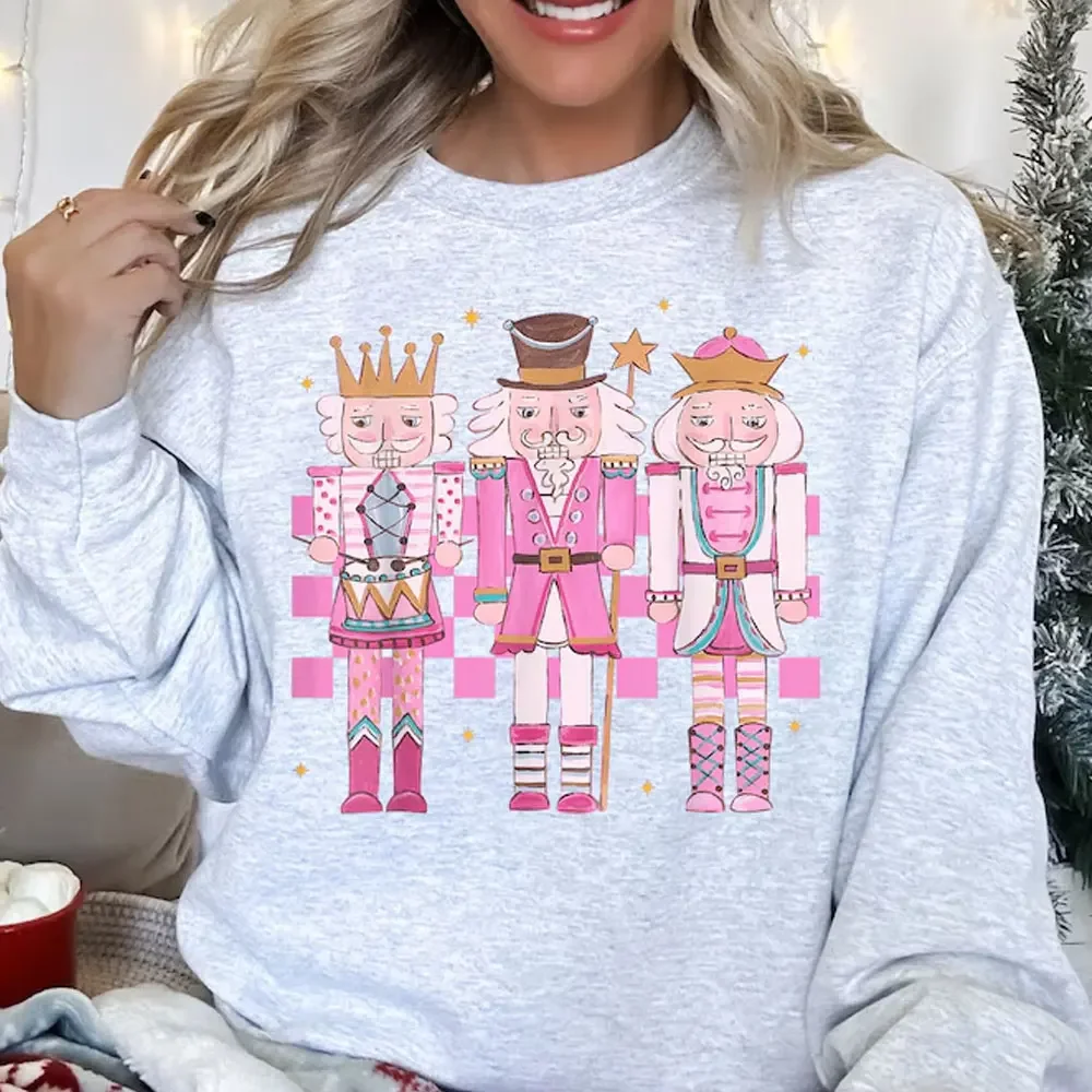 Women's Nutcracker Coquette Sweatshirt Christmas Nutcracker Sweaters Coquette Ballet Doll Coquette Tops Balletcore Sweatshirts