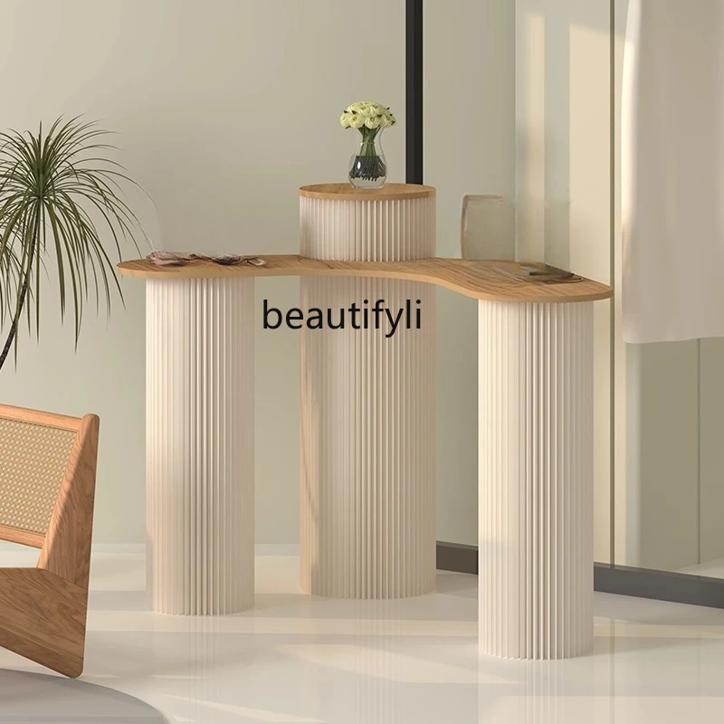 Cylindrical Display Stand Island  Roman Column Dessert Boutique Display Stand Foldable Display Stand