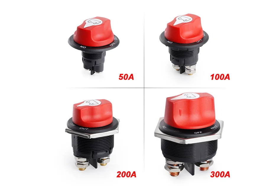 Batterie-Trennschalter für Boote, wasserdichter Hauptrennschalter, Stromabschaltung/Abschaltung, Kill 50 A, 100 A, 200 A, 300 A – Detail 19