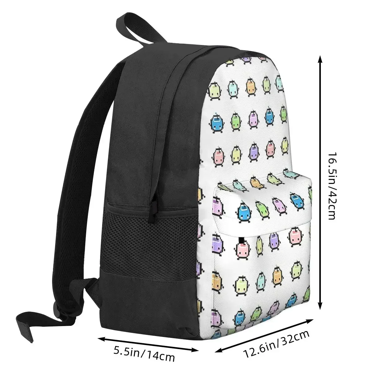 Stardew Valley Pastel Junimos Backpacks Boys Girls Bookbag Students School Bags Kids Rucksack Travel Rucksack Shoulder Bag