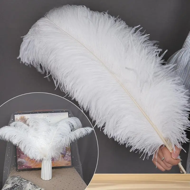 25 bis 30 cm Straußenfedern, weiche Federn, dekorative Federn, verschiedene Farben, ideal für Hochzeiten, Partys, Heimdekoration, Bastelarbeiten und als Schmuckelement. – Detail 8