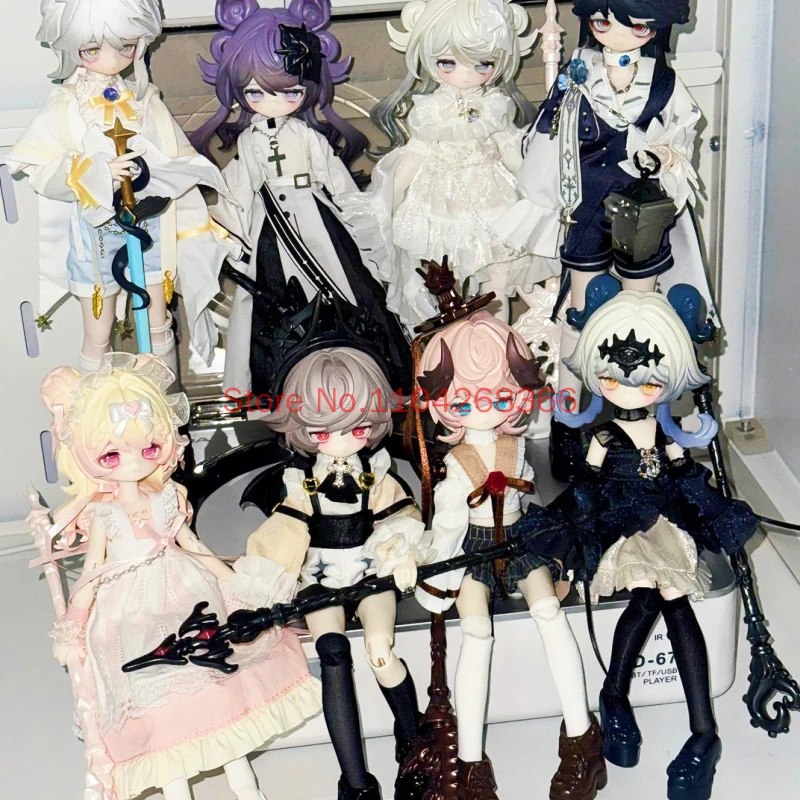 Genuine Lunar Lore V2 Echoes Of The Old Castle 1/8 Bjd Action Figure Blind Box Kawaii Model Caixa Caja Mystery Box Ornaments