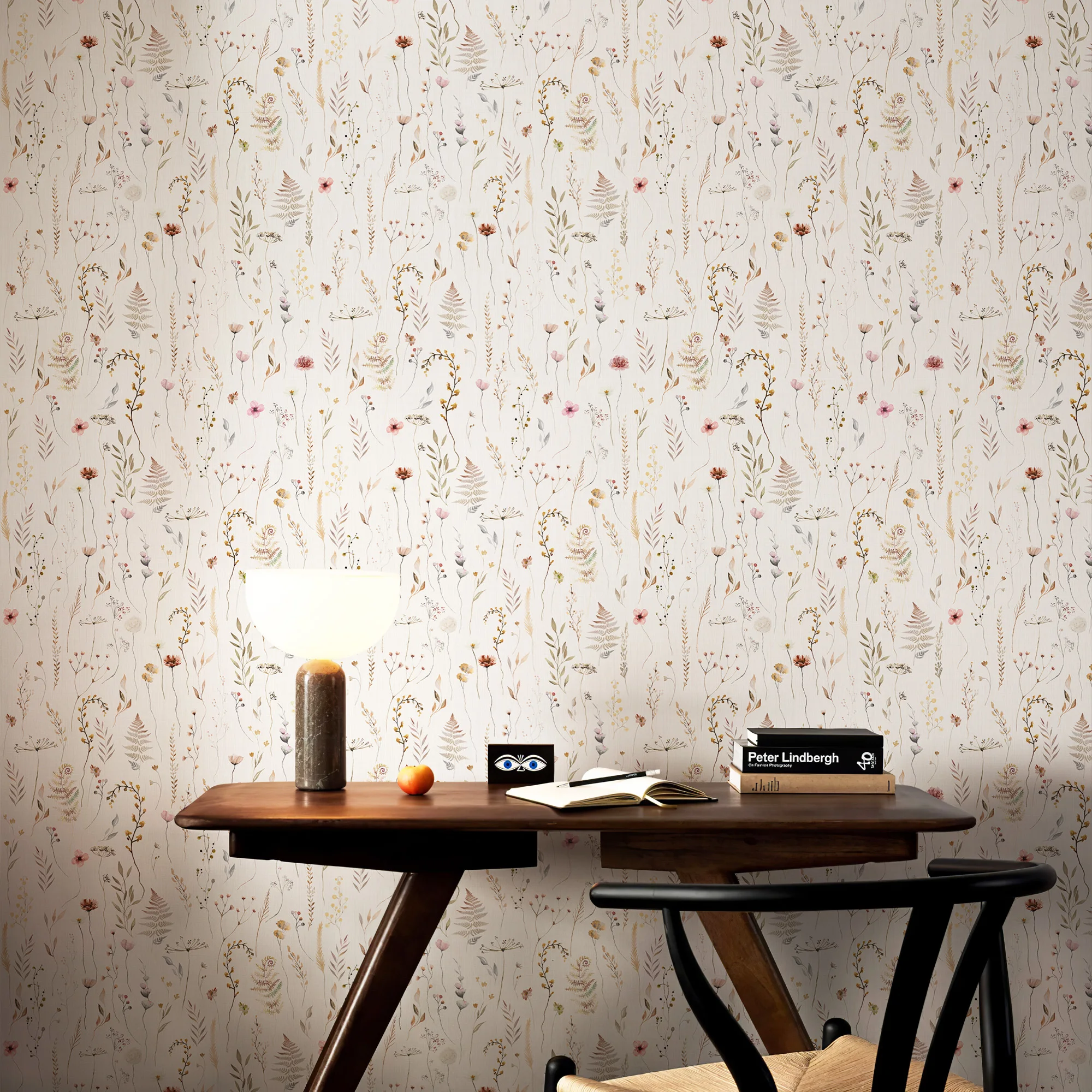Plant Wallpaper, DMorden Blooming Flower Peel and Stick Wallpaper Self Adhesive Home Decoration Waterproof Cabinet Stickers
