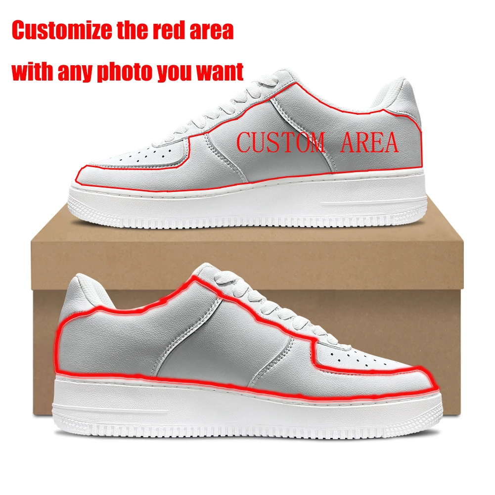 Zapatos de baloncesto personalizados para hombre y mujer, zapatillas deportivas planas de alta calidad, con cordones de malla, DIY