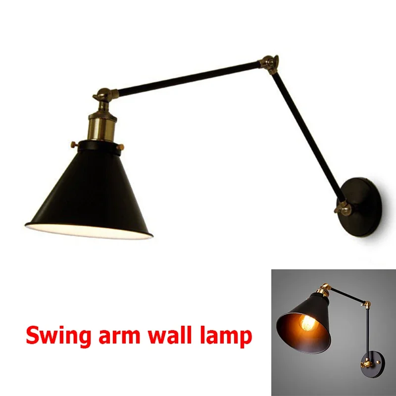 

Nordic American Retro Wall Light for Restaurant Shop Stairs Balcony Aisle Iron Lights Fixture Industrial Decorative Wall Lamp