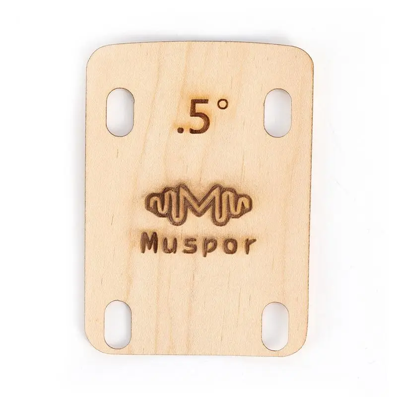 أزياء ~ 6 قطع من حشوات رقبة الجيتار مصنوعة من خشب القيقب الصلب، لمسامير الرقبة على شكل 0.25 0.5,1 درجة #5