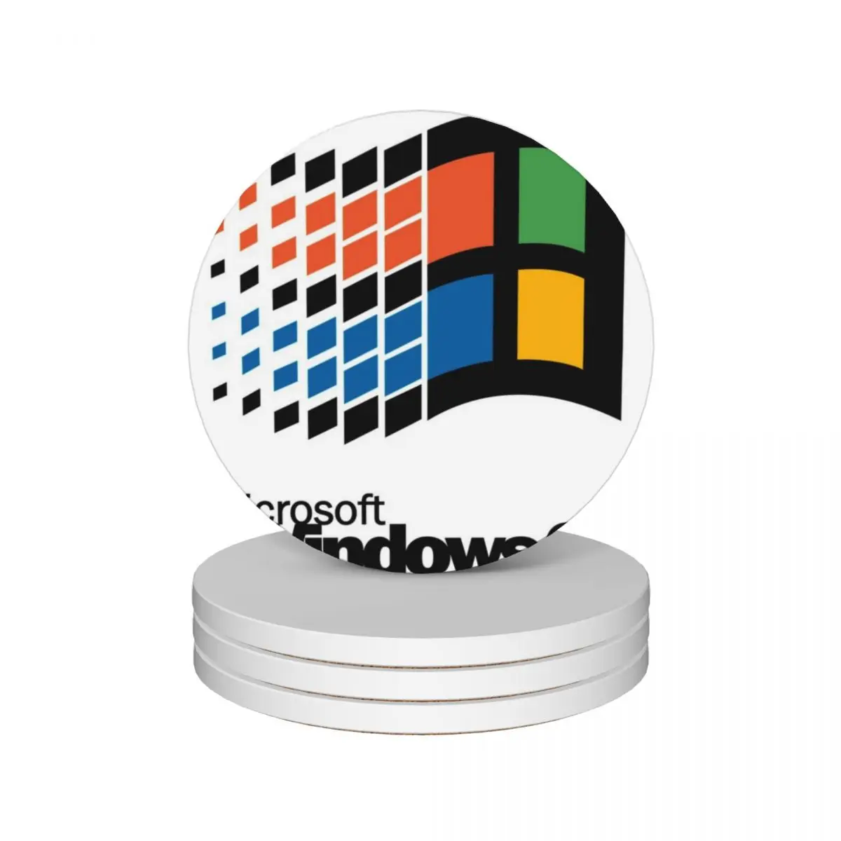 

M-icrosoft Windows 98 Logo 11 Ceramic Coasters (Set of 4) slate for drinks set animal Coasters