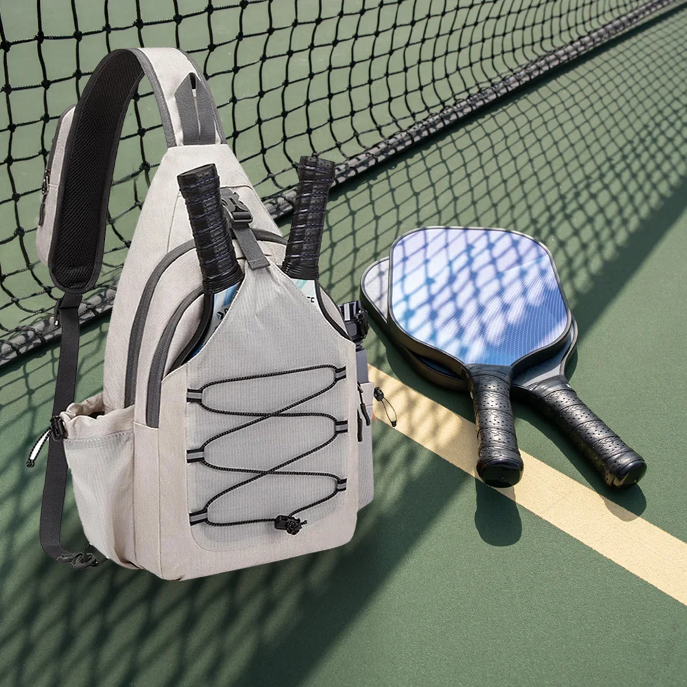 

Pickleball Bag Crossbody Sling Bag Large Capacity Pickleball Paddle Bag for Pickleball Tennis Travel for Men and Women