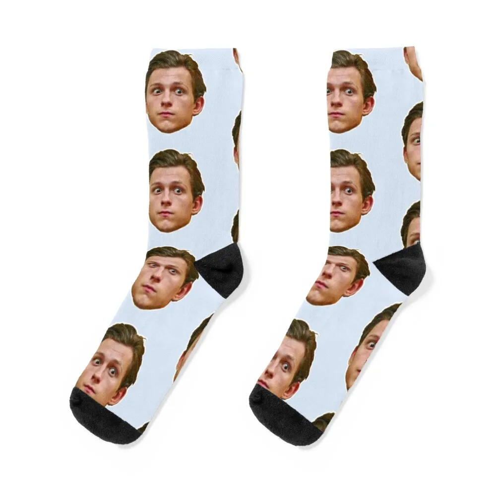 

Tom holland Socks funny gift hockey Socks Female Men's