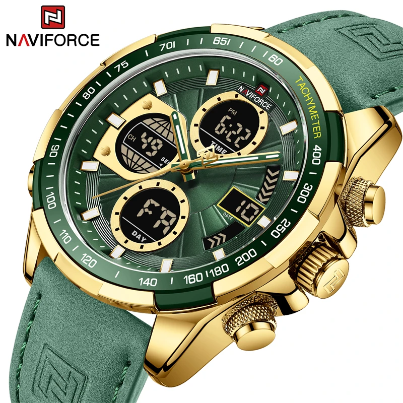 

2022 Top Brand NAVIFORCE Watches for Men Sport Luminous Dual Display Waterproof Quartz Wristwatch Men Gift Relogio Masculino