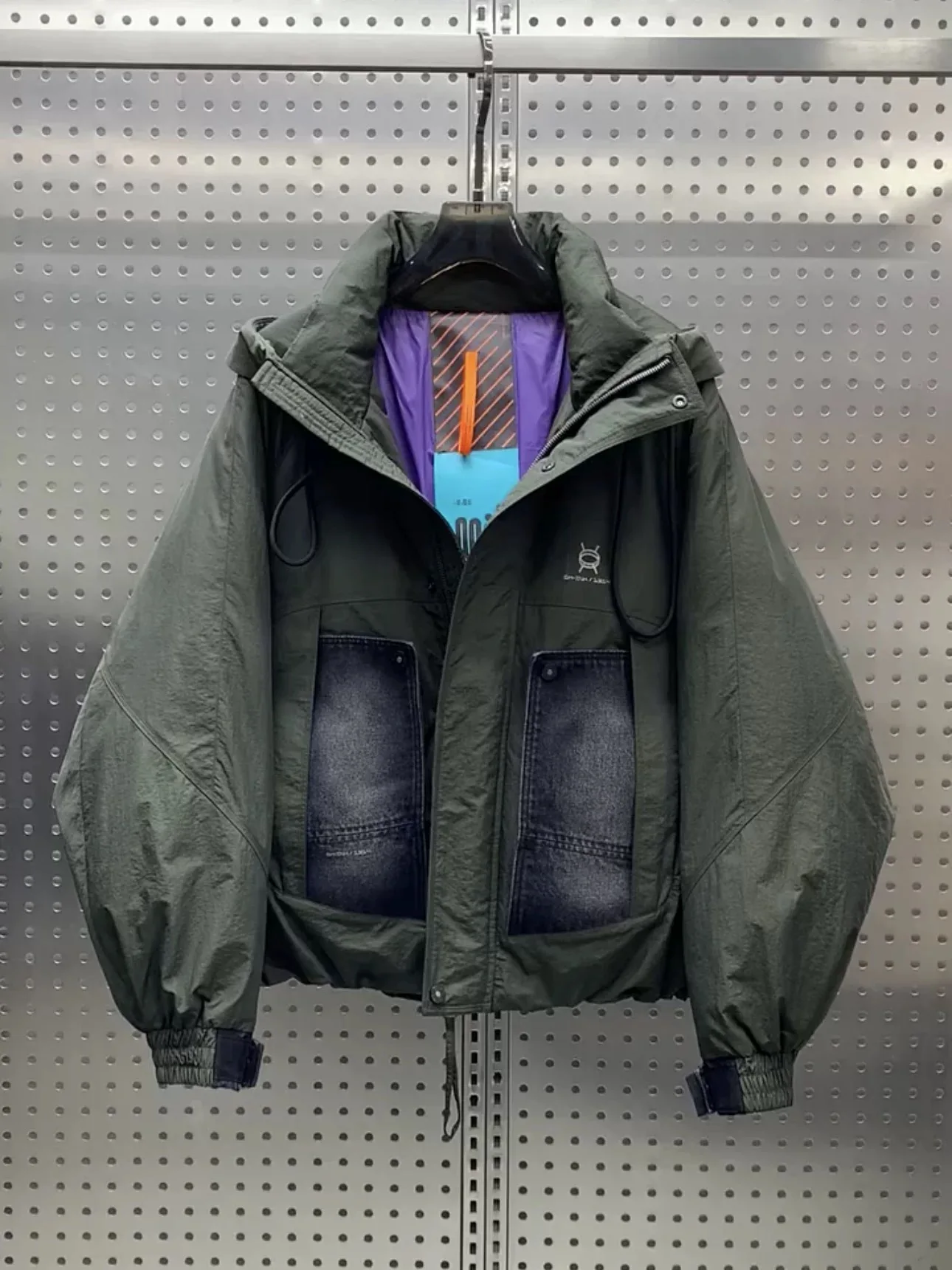 

Модная утепленная зимняя куртка-пуховик мужская повседневная универсальная с наполнителем из белого утиного пуха, теплая верхняя одежда из полиэфирного волокна