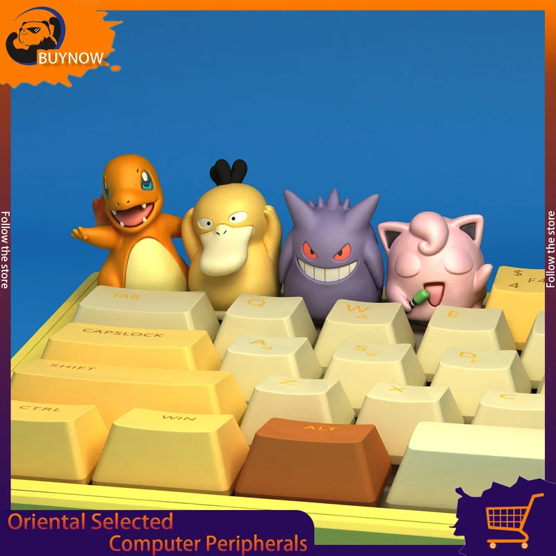 Pocket Elf Peripheral Keycaps Mechanical Keyboard Personalized keycap creative keycap Cartoon Cute Creative 3D Keycaps