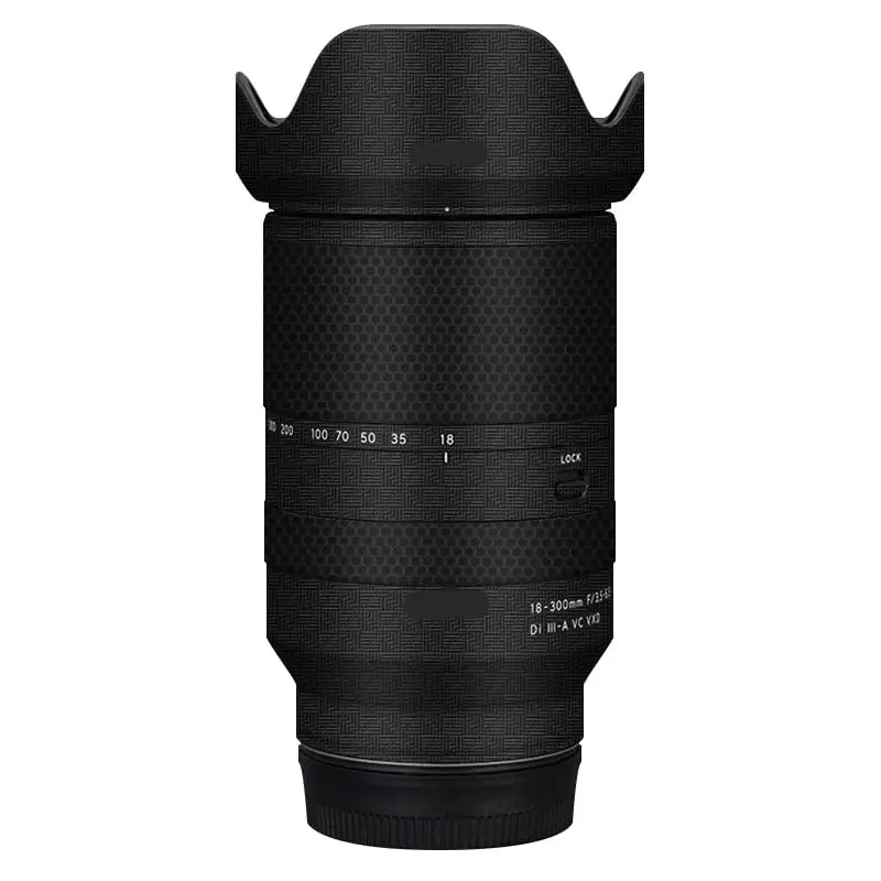 ملصق عدسة الكاميرا لـ Tamron 18-300 مللي متر F3.5-6.3 مناسب لسوني جبل ماكرو معطف يلتف واقي الفيلم ملصق حائط من الفينيل الجلد 18 300