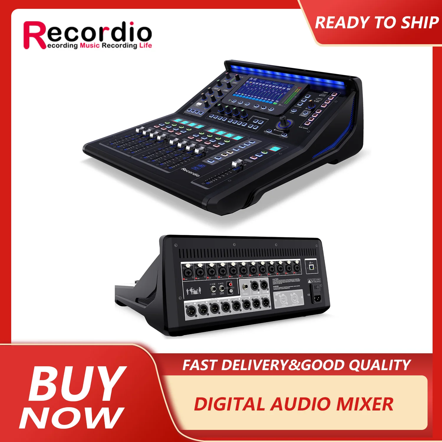 

GAX-TQ18 Professional Mixing Console Touch Sensitive HD Display Wireless WIFI Remote Tuning Digital Mixer