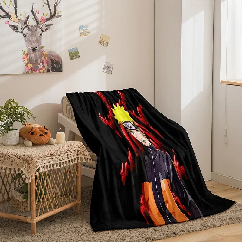 New Naruto Anime Peripheral Series Flannel Blanket 3D Printed Sofa Blanket Thickened Cover Blanket The Best Gift