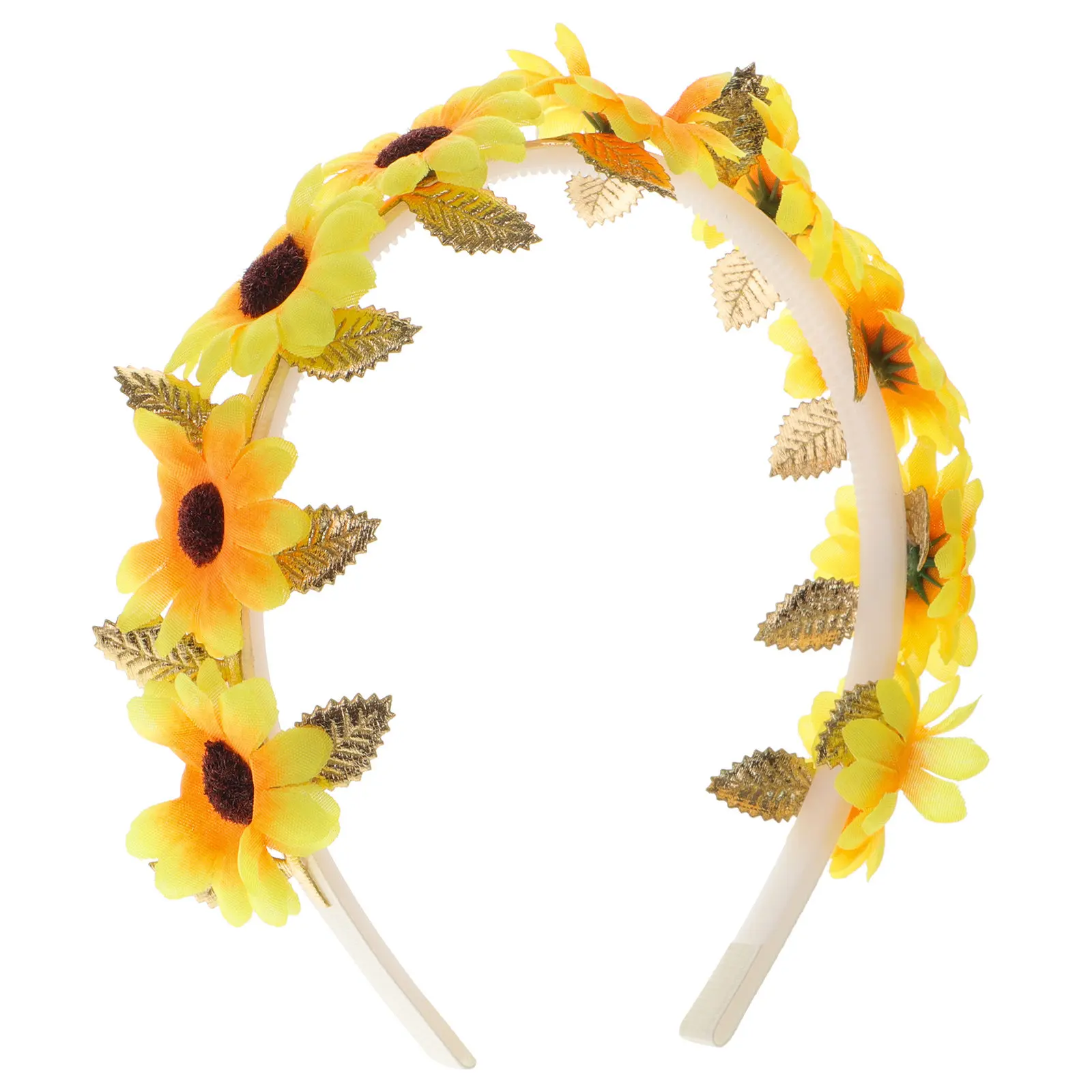 

Очаровательный ободок для волос с подсолнухами, стильный аксессуар для вечеринок, декоративное украшение для головы, милый цветочный головной убор для праздников, помолвок и фотосессий