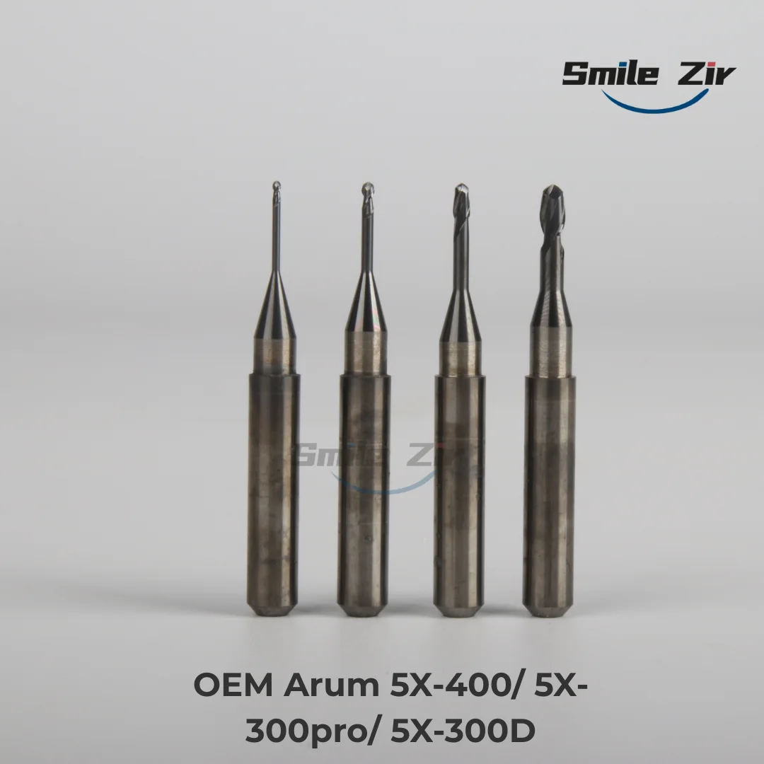 

Arum 5X-400/ 5X-300pro/ 5X-300D Metal Milling Burs Dental Material Ball End Grinding Drills D4*3.0/2.0/1.5/1.0 Milling Machine T