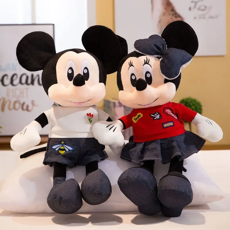 120CM Super big size Disney Stuffed Animal Cute Doll Cowboy Mickey Mouse Plushies Children's Holiday Gift Cartoon Anime Toy