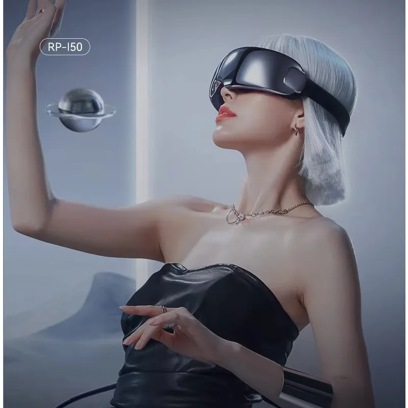 2025Popular REPOR I50 The Best Smart Vibration Relax acupoint massage Heating Eye Massager with Bluetooth Eye Protection Instrum