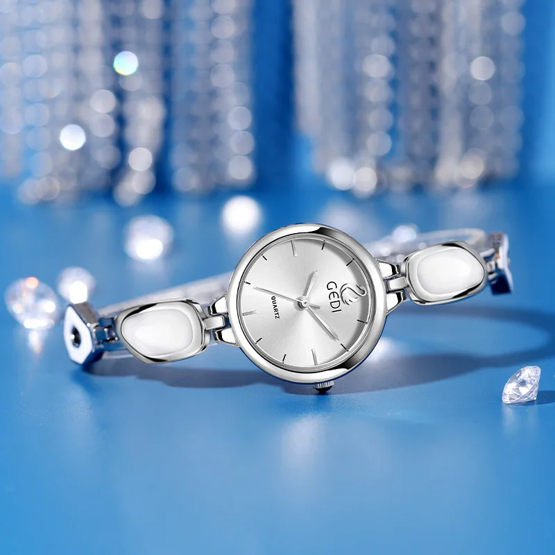 Women's Watch Elegant Luxury Jade Bracelet Quartz Watches Gift for Women 2025 New High Quality Waterproof Wristwatch