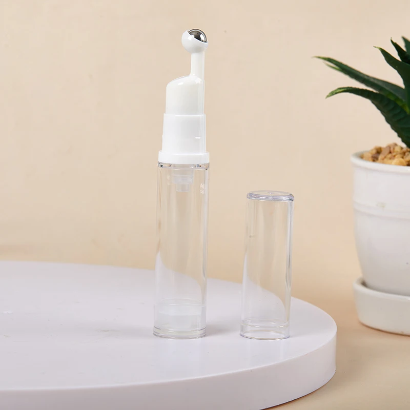 5/10ml Liquid Foundation Refillable Bottles Cosmetics Eye Cream Roller Ball Vacuum Bottle Travel Portable Empty Glass Bottle