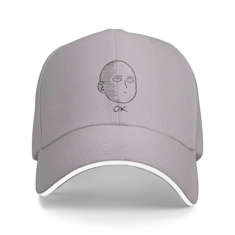 Y2K Personalized One Punch Man Saitama Anime Baseball Cap For Men Women Breathable Japanese Superhero Manga Dad Hat Streetwear