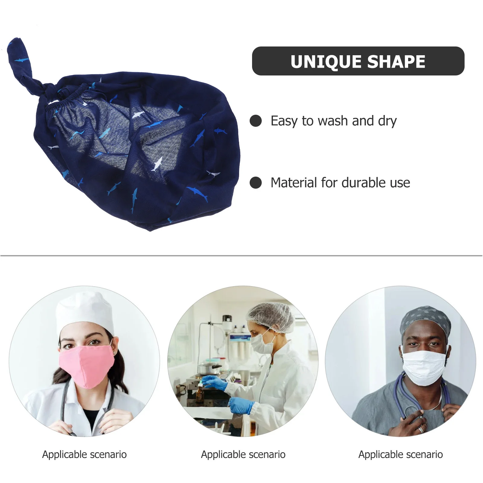 

1Pcs Surgical Cap Breathable Sweat Absorbing Cartoon Printed Doctor Nurse Hairdresser Hat Adorable Cute Nurse Absorbent Sweat