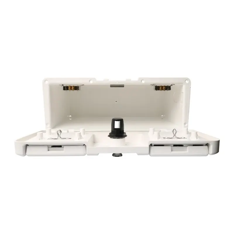 【Price Drop !!】 Lockable Marine Boat Pontoon Storage Compartment, Yacht Dock Glove Box,Multifunctional 2 Cup Holder Design