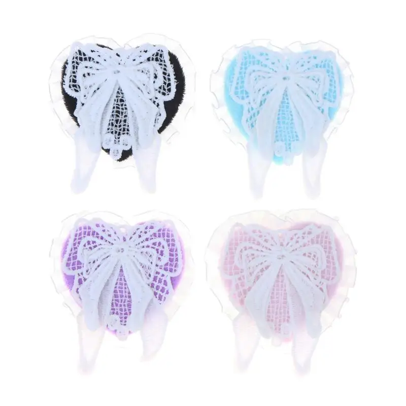 1Pcs Heart Bow Lace Accessories Women Lolita Gothic Eye Mask Cosplay Anime Cross One-eye Eyewear Girls Clothing Props For Friend