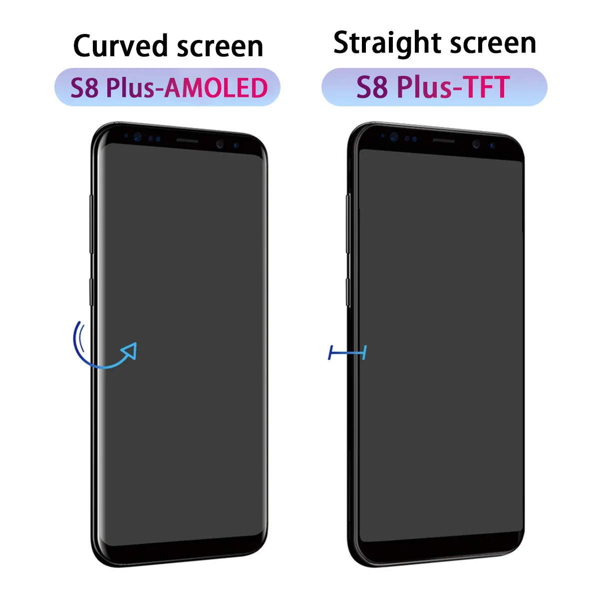 TFT S8 Plus G955F Display Screen Replacement For Samsung Galaxy S8 Plus SM-G955F Lcd Display Digital Touch Screen with Frame