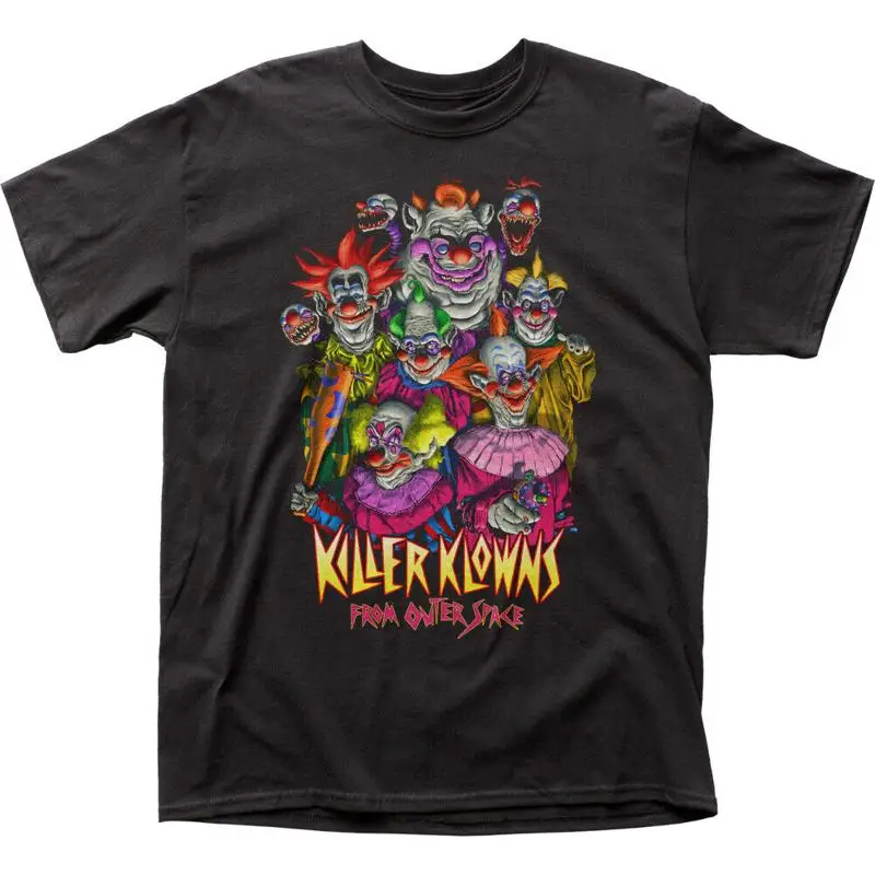 

Футболка Killer Klowns The Clowns, мужская лицензированная поп-культура, новый черный фильм