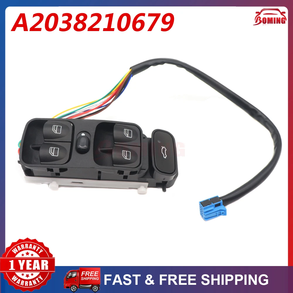 

New Car Power Window Master Control Lifter Switch A2038210679 For Mercedes-Benz C CLASS W203 C180 C200 C220 SL500 2038218051