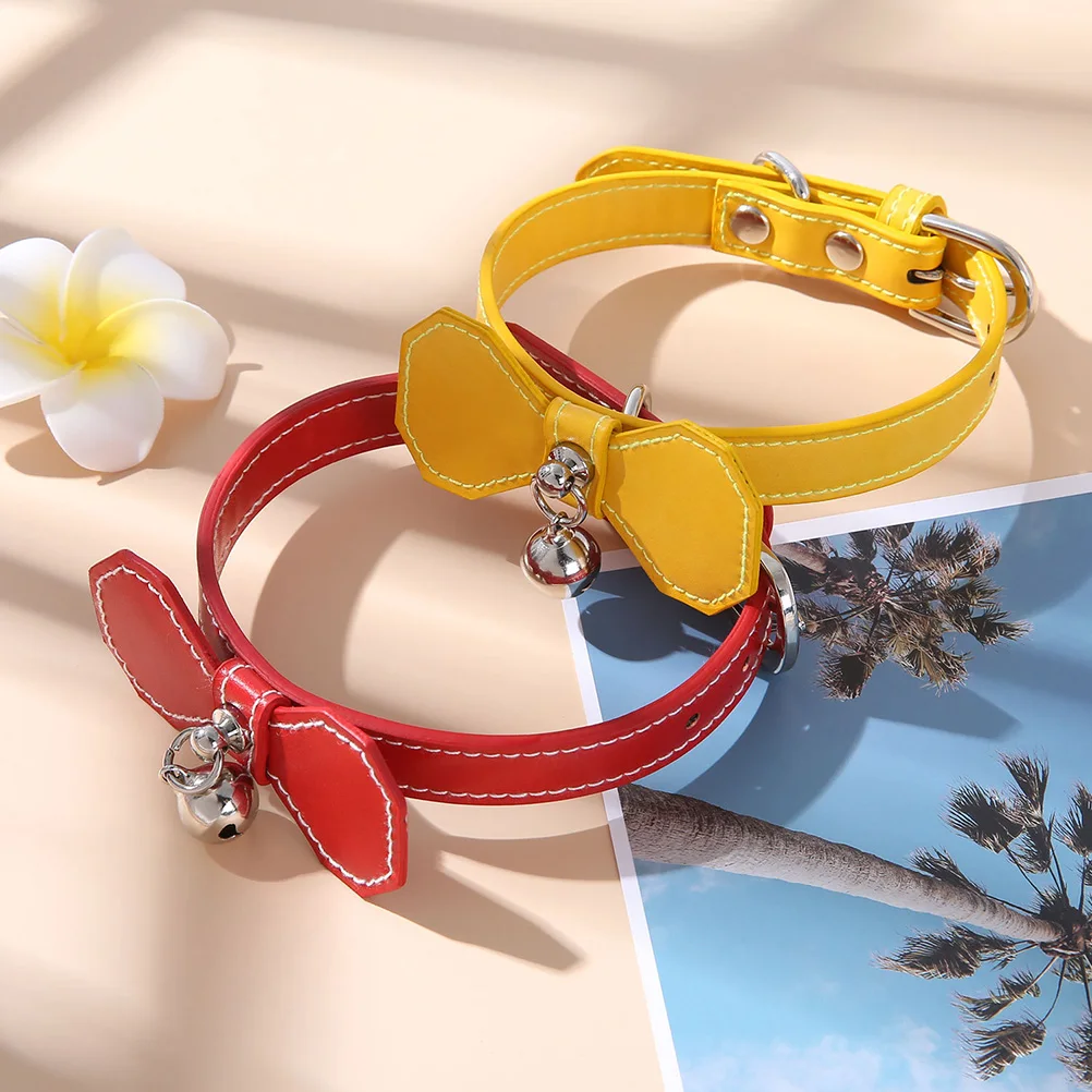 

pet dog collar pet collar bell dog collar pet bell collar cat bowknot collar pet supplies
