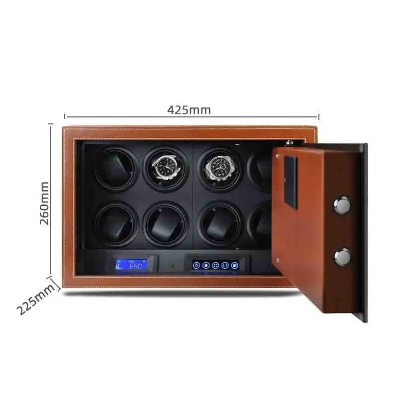 Automatic Watch Winder Safe Box Carbon Fiber Double Watch Winding Box Quiet Motor Storage Display Case Mechanical Watches Boxes