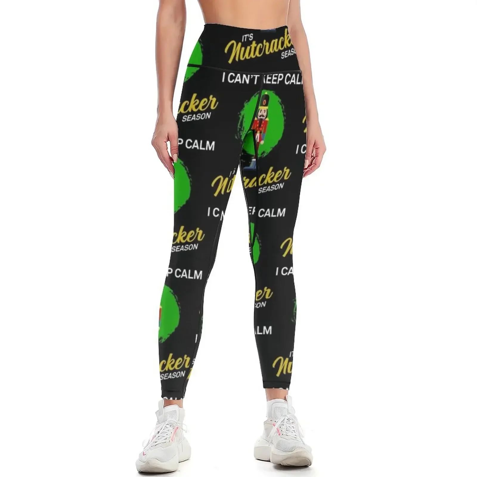 Can't Keep Calm Ballet Nutcracker Season print Leggings sporty woman gym sports shirts gym gym pants Womens Leggings