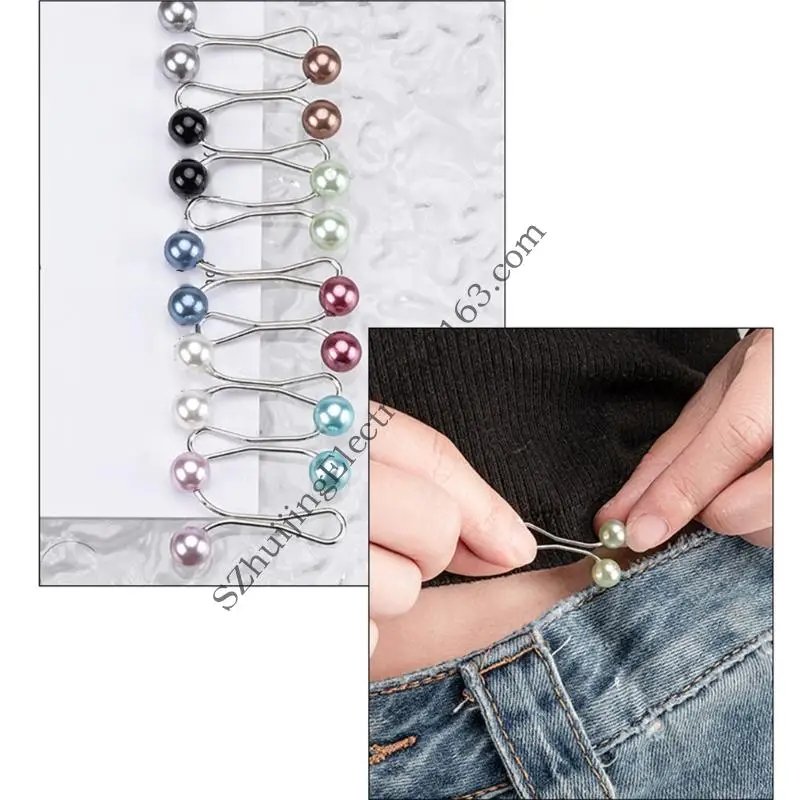 .D0lc Pin Hijab Set 9 clip sicurezza delle perle per sciarpa femminile e i gioielli per il velo per sciarpa e il