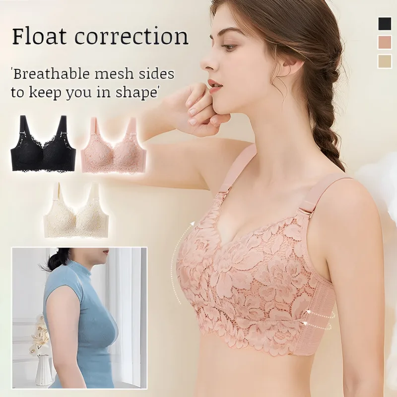 

Бюстгальтер с полной чашкой, который делает вашу грудь выглядит меньшими, противопровисающий бюстгальтер, плавающая коррекция груди, дышащий бюстгальтер большого размера