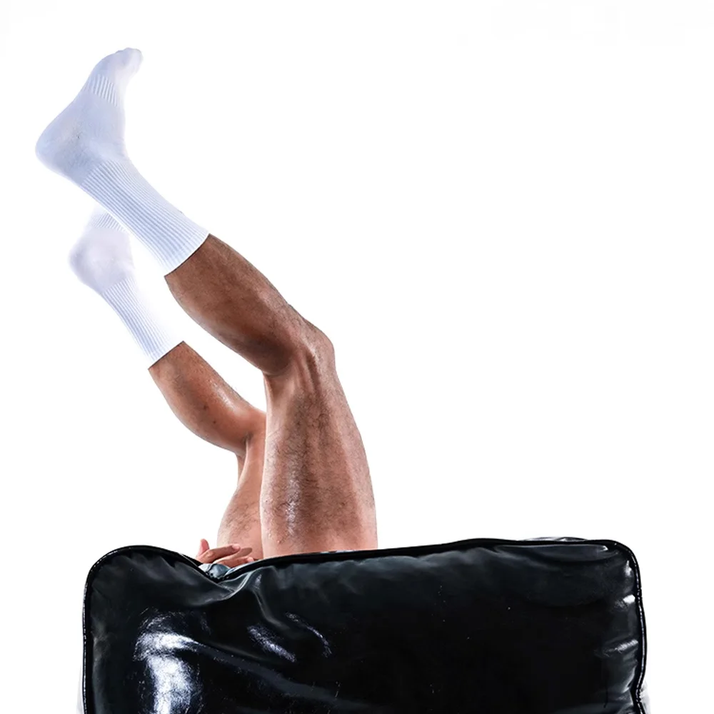 Original Men's Six-color Rainbow Embroidered UFO Pattern Sports Fitness Cotton Socks Flat Four Season Socks