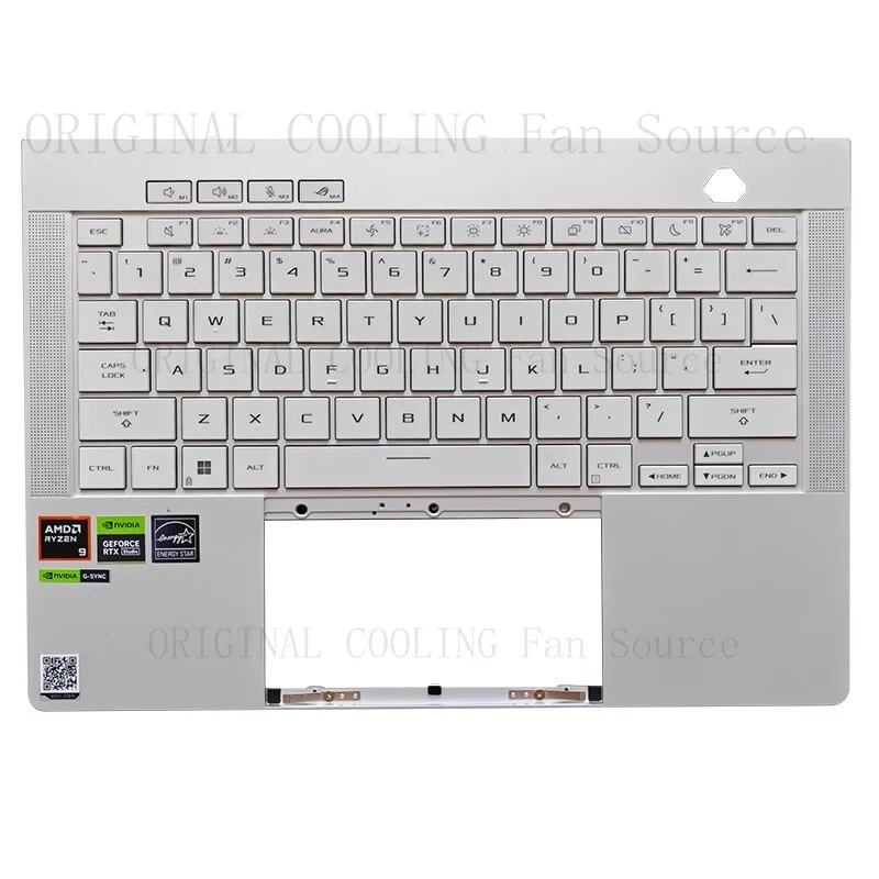 R+  Palmrest US with Keyboard White for ASUS ROG Zephyrus G14 GA403