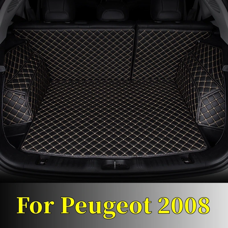 Car Trunk Mats Fit For Peugeot 2008 2014 2015 2016 2017 2018 2019 2020 2014-2020 Rear  Auto Interior Accessories Vehicles