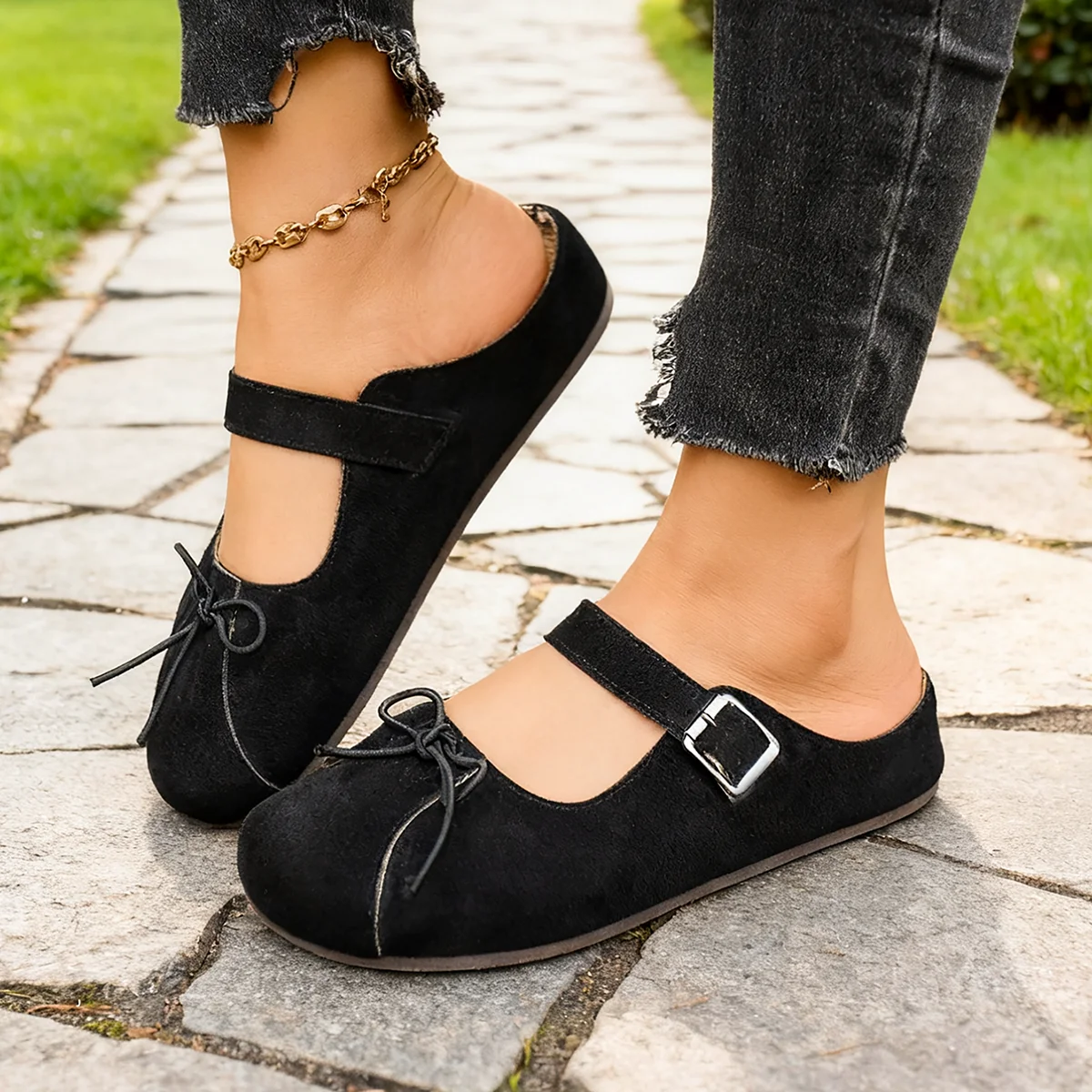 الربيع والخريف أنيقة بلون جولة رئيس فراشة عقدة عارضة الأحذية المسطحة المألوف جديد مريح الأحذية النسائية