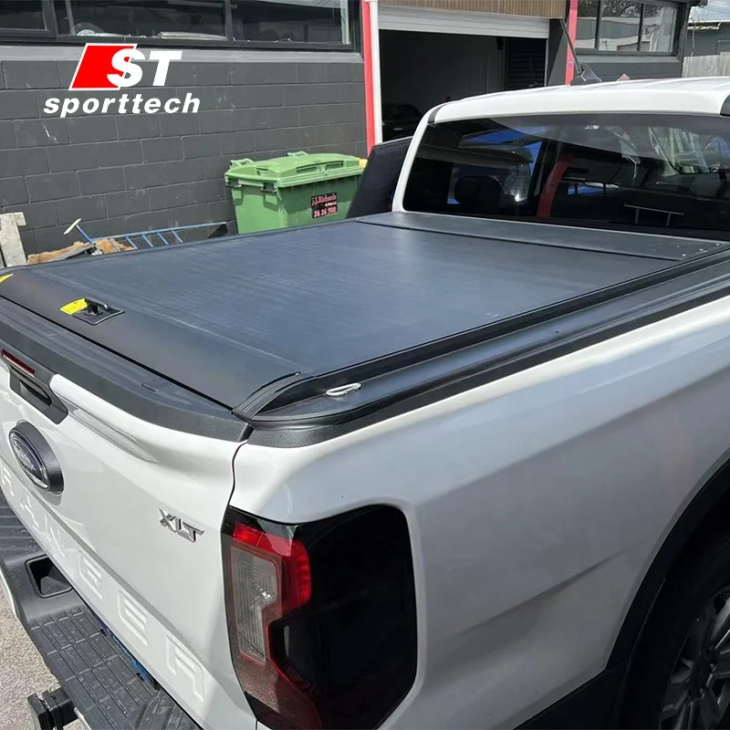 

Retractable Hard Truck Bed Tonneau Covers 4X4 Pickup Roll up Roller Lid Shutter Cover for ford ranger next gen tonneau XLT