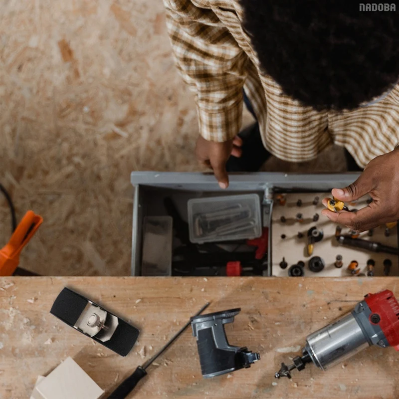 A98E-Mini Aereo da rifilatura Lavorazione del legno Pialla per bordi Aereo da falegname Aereo in legno portatile Utensili manuali per la lavorazione del legno