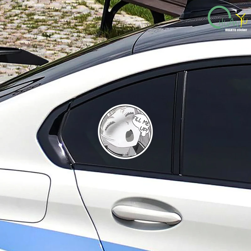 傷のつきにくい車のステッカー,ビニールステッカー,防水,かわいいアニメ,車のスタイリング,私をいっぱいにする,ゼロ2,15cm x 15cm