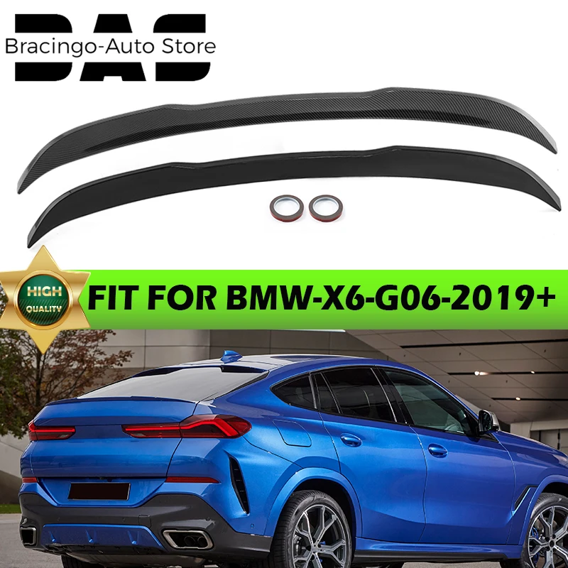 High Quality Rear Trunk Spoiler Wing Body Kits For BMW X6 G06 X6M 2020 2021 2022 2023 2024 Spoiler Splitter Top Wing Accessories