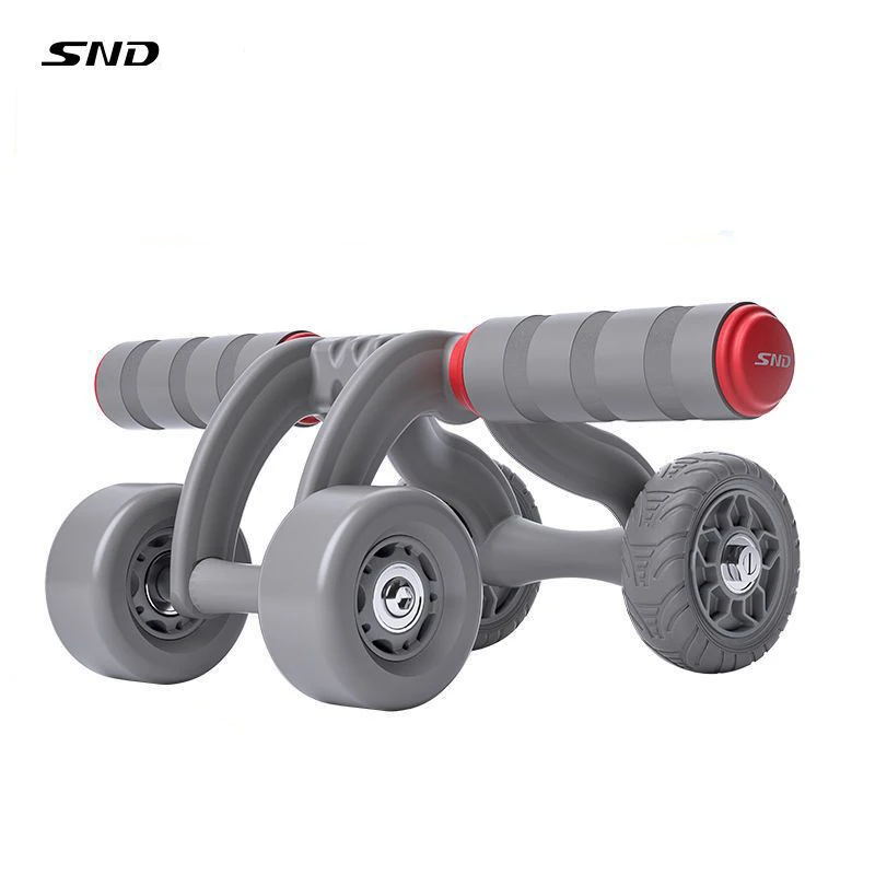 4 Wheels Abdominal Wheel Men Abdominal Fitness Equipment Abdominal Roller Home Thin Belly Mute Weight Loss Device Muscle Trainer